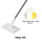 ⏳⏳LAST DAY SALE ONLY ￡8.99!!🔥Extendable Telescopic Disposable Flat Clip Mop, 360° Swivel Lightweight Floor Mop