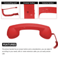 🌲Christmas Sale -Just ￡10.99💝📞Vintage Retro Telephone Handset ✨The most unique Christmas gift! Perfect for music lovers🎄