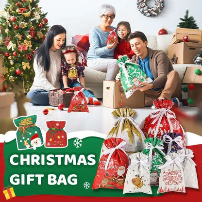 🔥LAST DAY SPECIAL PRICE: ￡7.99!!🎅The World’s Best Christmas Gift Bag With Drawstring🎁