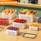 🌿50% OFF NOW!🍓✨ 3-PC Fruit Container Set – Removable Colander, Leak-Proof & Stackable