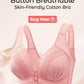 💥LAST DAY SALE ONLY ￡7.99!!💘CloudComfort™ Front-Button Cotton Bra – Breathable • Wire-Free • All-Day Support • Non-Padded & Skin-Friendly 🌿