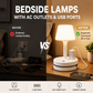 🥳2026 HOT SALE🥳💞50K+ SOLD! 💡🔌 50% OFF!💡 Bedside Lamp with AC Outlets and USB Ports