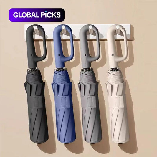🔥LAST DAY SALE ONLY ￡11.99!!☔Automatic Folding Umbrella –Auto Open, Stormproof & UV-Blocking ☔☀️Compact, Durable & Perfect for British Weather – No More Soaked Commutes!🛡️🇬🇧