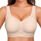 🏆LAST DAY SALE 50% OFF 🔥Women Jelly Bras Wirefree Full Coverage No Underwire Everyday Bras Comfortable Wireless Padded Tshirt Bra👍