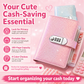 🎄Christmas Pre Sale￡7.99!!☃️✨Sparkle Lock Cash Savings Binder with 3-Digit Combination Lock – 100-Page Cash Stuffing Budget Organizer for Savings Challenges, Money Goals & Gifts 💖