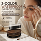 💄🔥60% OFF NOW ! 🖌️2-Color Waterproof Eyebrow Stamp Powder Kit, Smudge-Proof Quick Natural Full Brow Makeup with Dual-End Brush