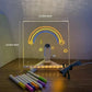 ⏳LAST DAY SALE 50% OFF !! 🎨LED Note Board🎁Buy 1 Get 7 Colour Pens For Free