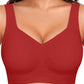 🏆LAST DAY SALE 50% OFF 🔥Women Jelly Bras Wirefree Full Coverage No Underwire Everyday Bras Comfortable Wireless Padded Tshirt Bra👍