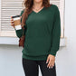 💖2026 Autumn’s Sale 70% OFF✨🍂Women's Hoodless V-neck Sweatshirt With Kangaroo Pocket Longsleeve Oversized Casual Style Shirt