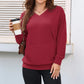 💖2026 Autumn’s Sale 70% OFF✨🍂Women's Hoodless V-neck Sweatshirt With Kangaroo Pocket Longsleeve Oversized Casual Style Shirt