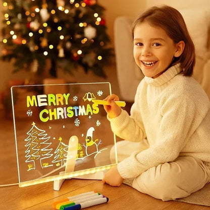 ⏳LAST DAY SALE 50% OFF !! 🎨LED Note Board🎁Buy 1 Get 7 Colour Pens For Free