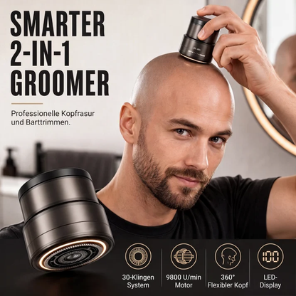 ⏳🔥LIMITED-TIME 50% OFF! ⏰2-in-1 Smart Electric Bald Head Shaver and Beard Trimmer with Digital Display