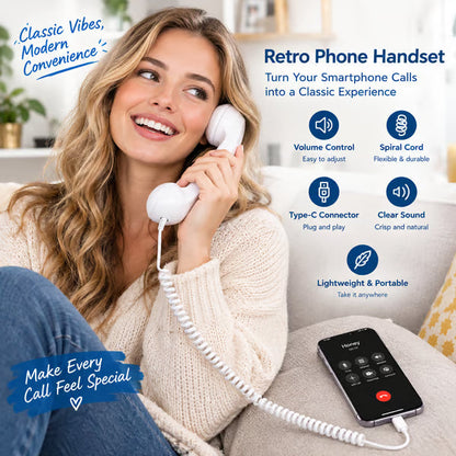 🌲Christmas Sale -Just ￡10.99💝📞Vintage Retro Telephone Handset ✨The most unique Christmas gift! Perfect for music lovers🎄