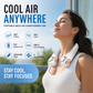 💨2026 Summer Hot Sale 70% OFF💞🍃 USB Portable Bladeless Neck Fan –😎Ultra‑quiet, 360° rotating, 3 speeds🌬️