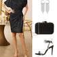 💃Hot Sales - 60% OFF🎉Sparkly One-Shoulder Ruched Dress