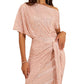 💃Hot Sales - 60% OFF🎉Sparkly One-Shoulder Ruched Dress