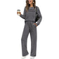 🔥LAST DAY SALE 70% OFF👍✨Women's 2026 UK Casual Crew Neck Top & Drawstring Pants Set