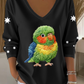 Women's Rainbow Lorikeet Art Printed Tops