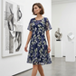 🌸 50% OFF NOW! ✨ Women's Floral A-Line Party Dress – Double-Layer Chiffon, Elegant Print & Knee-Length Fit 👗