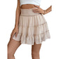 ⏰Limited Hot Sales - Just ￡13.99🔥55K+ SOLD!✨Women’s Elastic High Waist Tiered Ruffle Skort