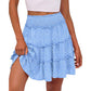 ⏰Limited Hot Sales - Just ￡13.99🔥55K+ SOLD!✨Women’s Elastic High Waist Tiered Ruffle Skort