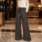 💖LAST DAY SALE 50% OFF🥰👖Women's Sequin Sparkle Wide Leg Pants with Elastic Waistband