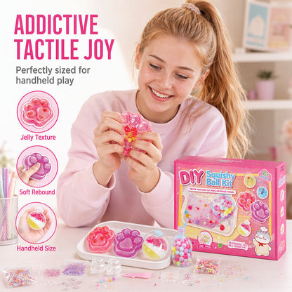 🔥2026 HOT SALE🥳💞50K+ SOLD! 🐱🧊 50% OFF! DIY Fried Ice Squishy Toy Kit – Cat claw design, crystal clear squishy fun. Creative sensory play & stress relief for kids – from £17.99! Buy more, save more! 🎨✨