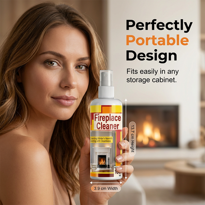 🔥LAST DAY SPECIAL PRICE:￡7.99!!⚡50K+ SOLD!✨Fast‑Acting Fireplace Cleaner Spray, Deep Penetrating Soot & Smoke Stain Remover, Residue‑Free Cleaning Spray for Fireplace Surfaces