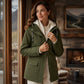 🔥This Week's Special Price: £26.99!!🧥💦Women's Plush-Lined Windproof Hooded Jacket-Unleash Style and Durability in Any Storm!