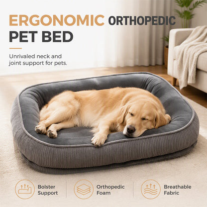📢🐾 LIMITED-TIME 52% OFF! ☁️ All‑Season Ergonomic Comfort Pet Bed – Snug, Breathable, Cozy ✨