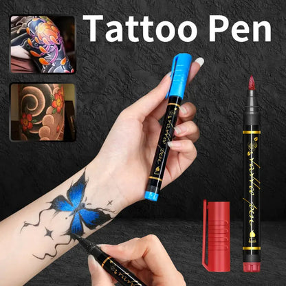 ⏰🌈LIMITED SALE 70% OFF: Only £6.99!!🎨Perfect For Unique Body Art🔥Temporary Tattoo Markers for Skin