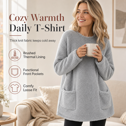 ⏳Limited Time-50% OFF!!✨👚Women's Warm Crew Neck Long Sleeve Top