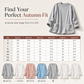 ⏳Limited Time-50% OFF!!✨👚Women's Warm Crew Neck Long Sleeve Top