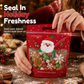 📢LIMITED TIME SALE:￡8.99!! ⏰🎅50 Pack Christmas Candy Bags Cartoon Stand Up Zipper Pouches for Snowflake Crisp Cookie and Baking Food Packaging
