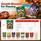 📢LIMITED TIME SALE:￡8.99!! ⏰🎅50 Pack Christmas Candy Bags Cartoon Stand Up Zipper Pouches for Snowflake Crisp Cookie and Baking Food Packaging