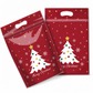 📢LIMITED TIME SALE:￡8.99!! ⏰🎅50 Pack Christmas Candy Bags Cartoon Stand Up Zipper Pouches for Snowflake Crisp Cookie and Baking Food Packaging