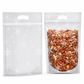 📢LIMITED TIME SALE:￡8.99!! ⏰🎅50 Pack Christmas Candy Bags Cartoon Stand Up Zipper Pouches for Snowflake Crisp Cookie and Baking Food Packaging