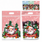 📢LIMITED TIME SALE:￡8.99!! ⏰🎅50 Pack Christmas Candy Bags Cartoon Stand Up Zipper Pouches for Snowflake Crisp Cookie and Baking Food Packaging