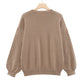 ⏳✨Limited-time 60% off☁️🧶 Women's Round Neck Pullover Sweater – Breathable & Skin-Friendly, Warm & Cozy | Perfect Autumn/Winter Knit ✨