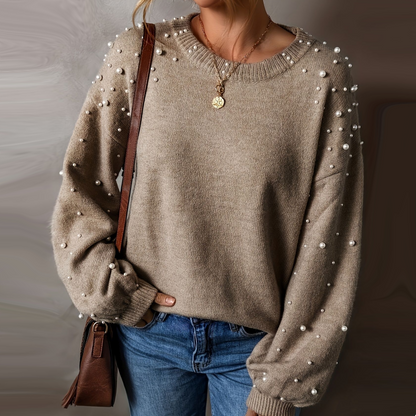⏳✨Limited-time 60% off☁️🧶 Women's Round Neck Pullover Sweater – Breathable & Skin-Friendly, Warm & Cozy | Perfect Autumn/Winter Knit ✨